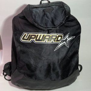 Upward Sports Backsack Black w/Wht & Yellow Lettered Logo Drawstring Unisex